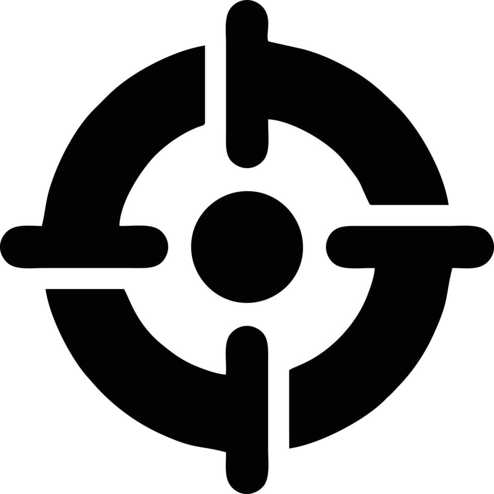 Target focus icon symbol design image, illustration of the success goal icon concept. EPS 10 vector