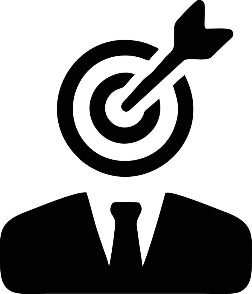 Target focus icon symbol design image, illustration of the success goal icon concept. EPS 10 vector