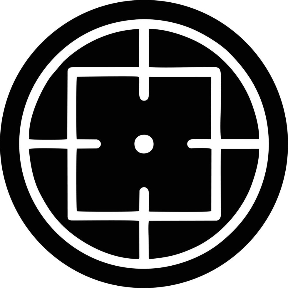 Target focus icon symbol design image, illustration of the success goal icon concept. EPS 10 vector