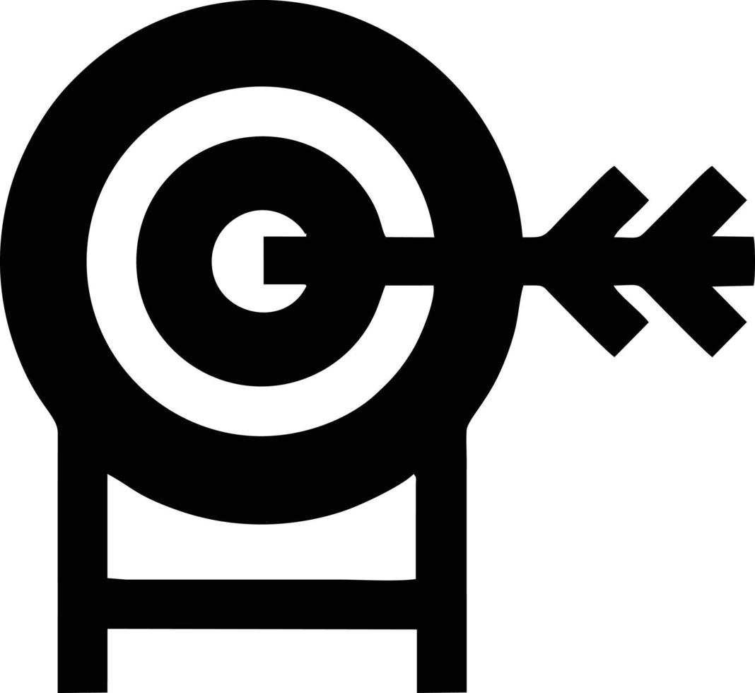 Target focus icon symbol design image, illustration of the success goal icon concept. EPS 10 vector