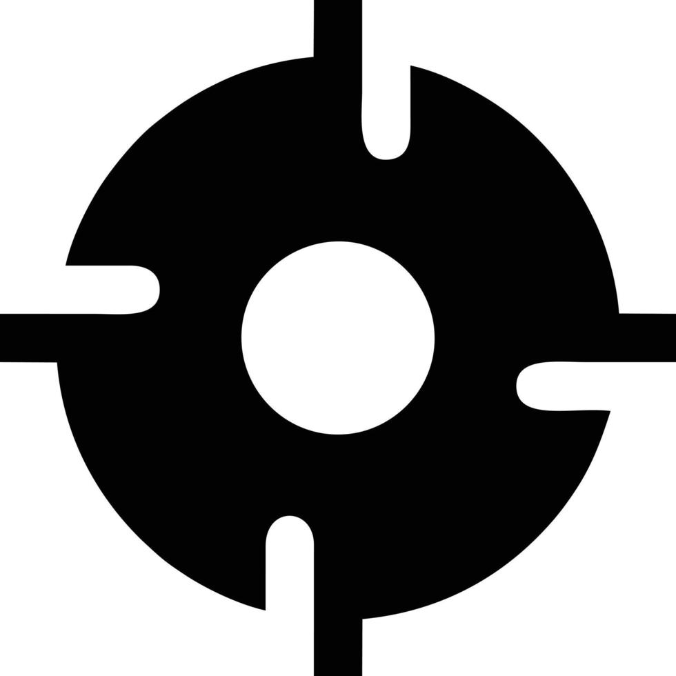 Target focus icon symbol design image, illustration of the success goal icon concept. EPS 10 vector