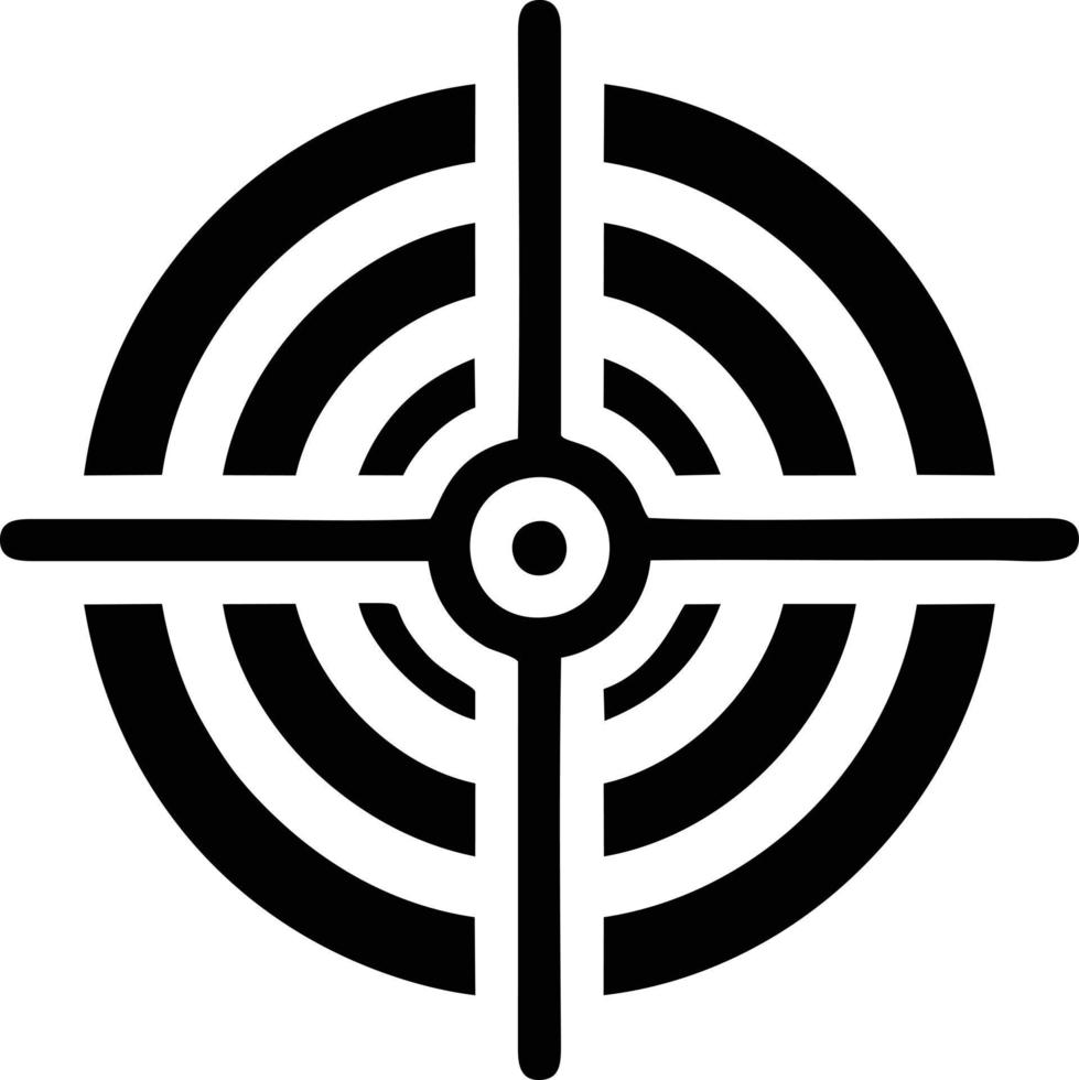Target focus icon symbol design image, illustration of the success goal icon concept. EPS 10 vector
