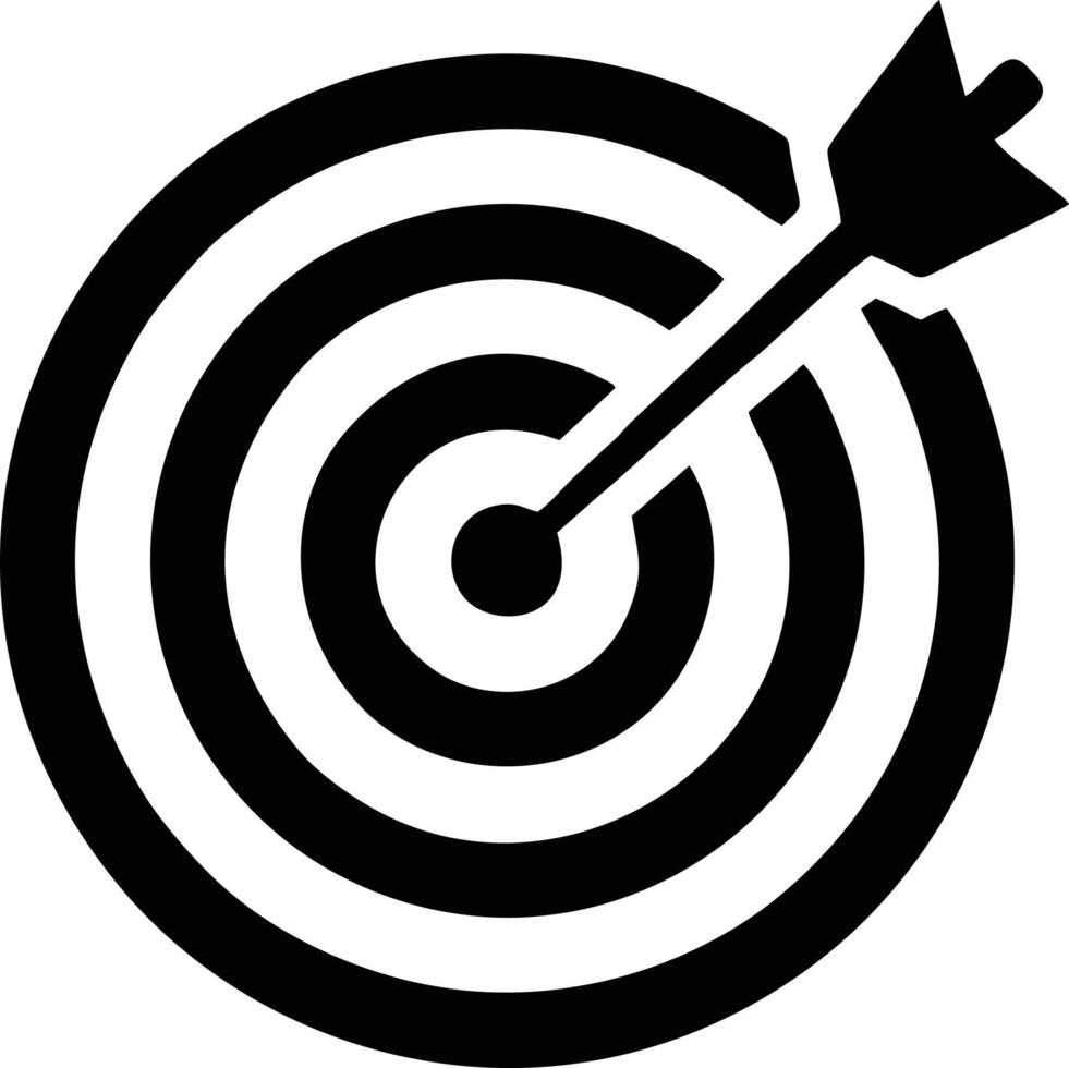 Target focus icon symbol design image, illustration of the success goal icon concept. EPS 10 vector