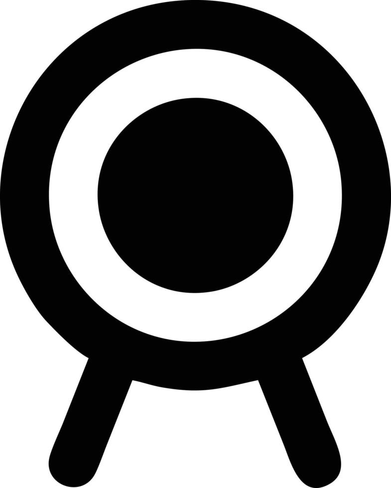 Target focus icon symbol design image, illustration of the success goal icon concept. EPS 10 vector