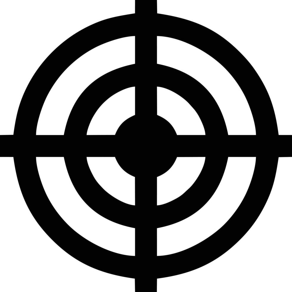 Target focus icon symbol design image, illustration of the success goal icon concept. EPS 10 vector