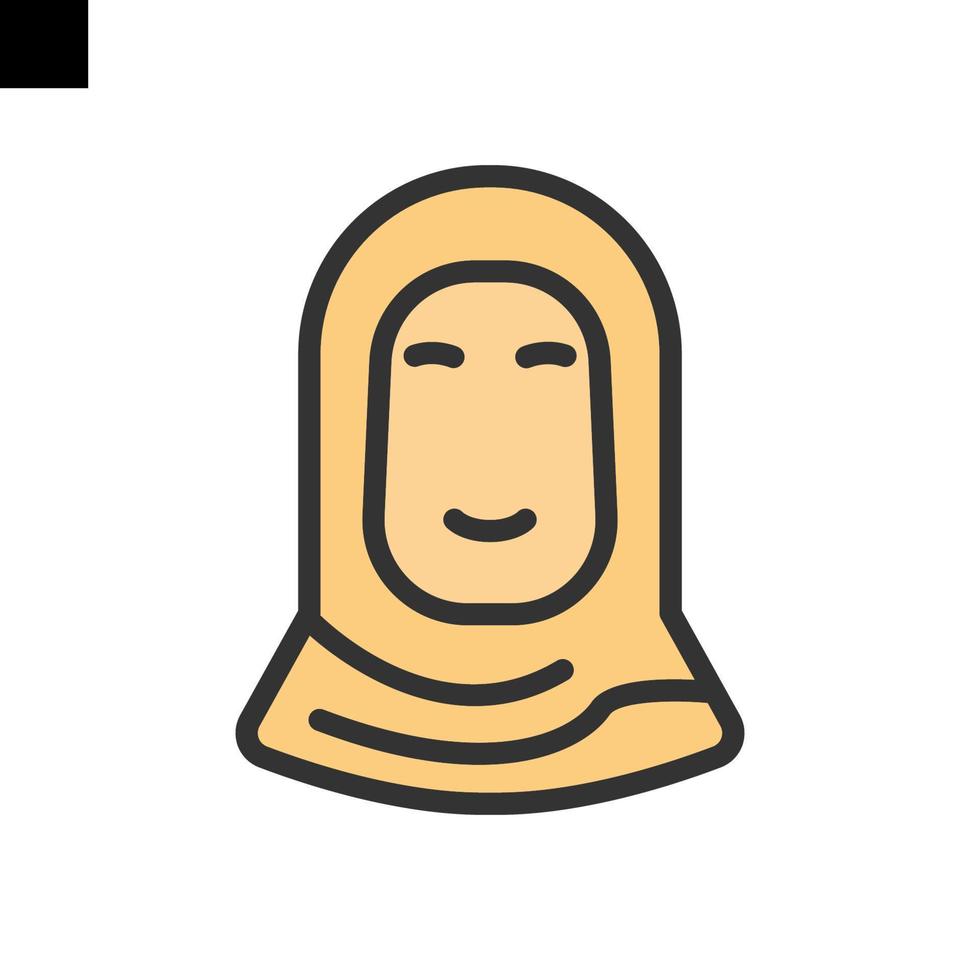arab muslim woman hijab girl vector
