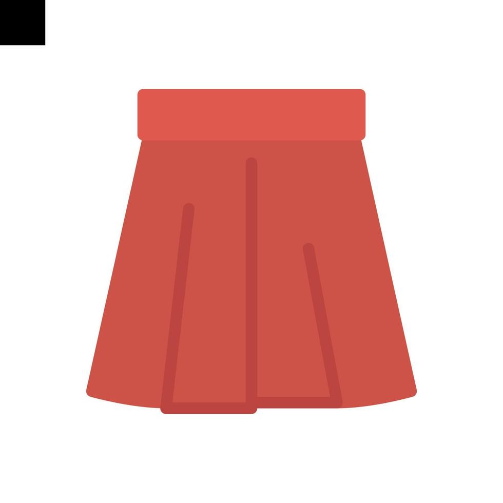 falda icono logo estilo vector