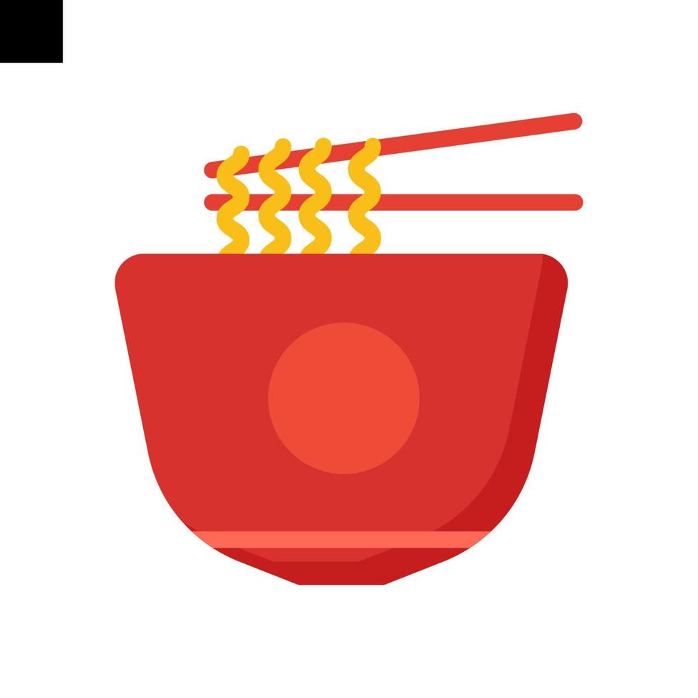 fideos icono vector