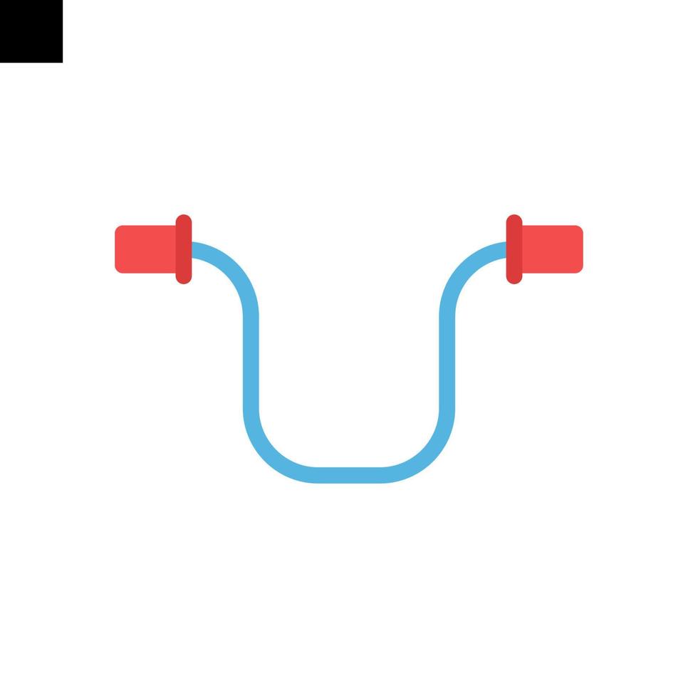 jump rope icon logo vector