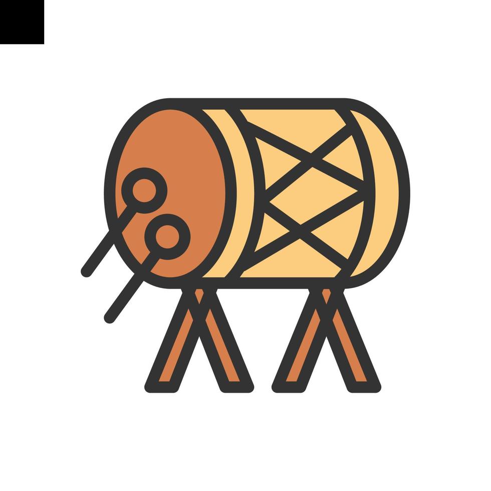 Ramadan kareem Bedug logo icon vector