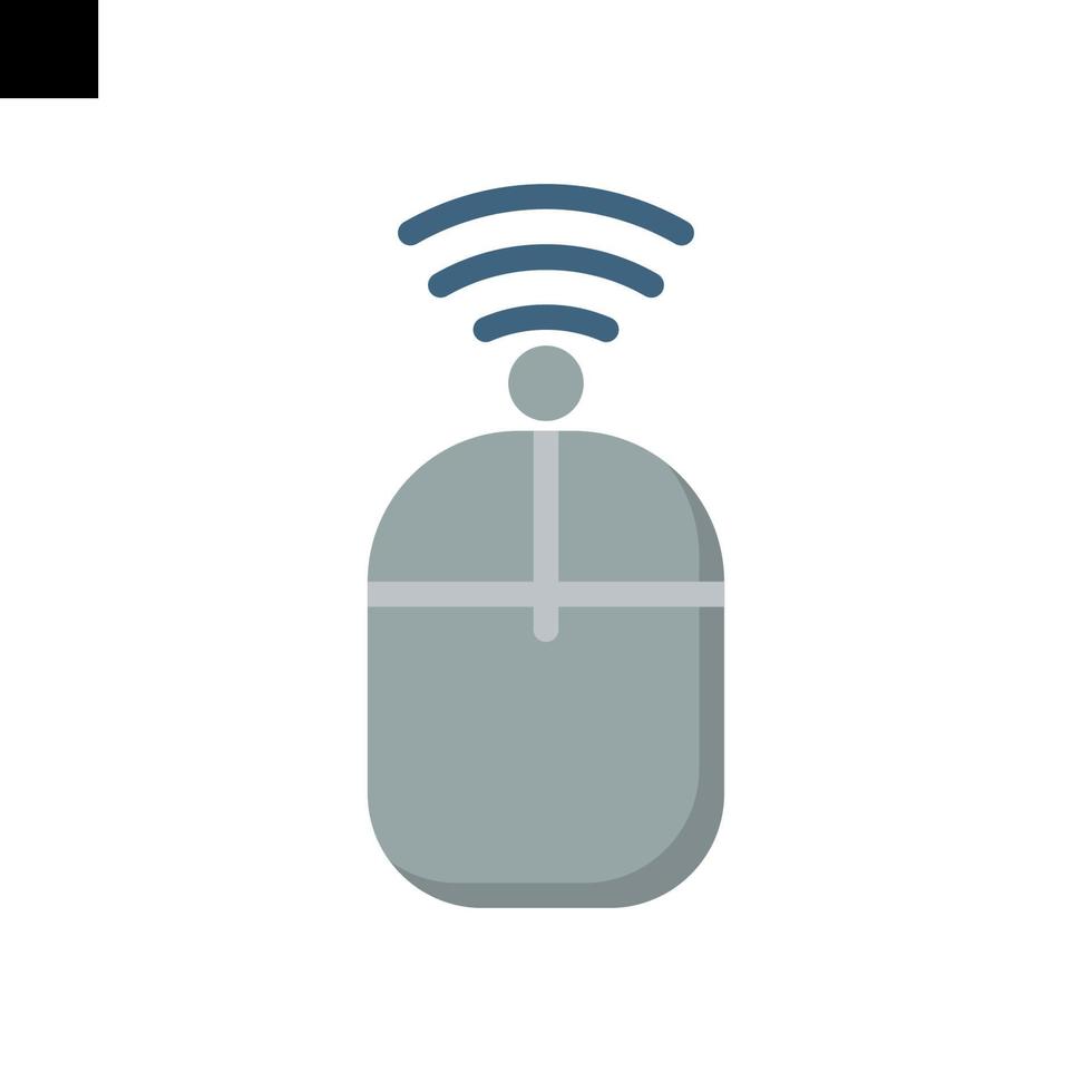 smart mouse icon flat style vector