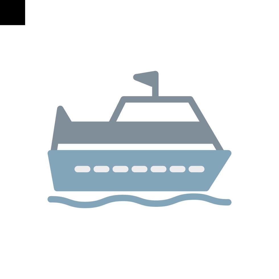 ship icon flat style vector