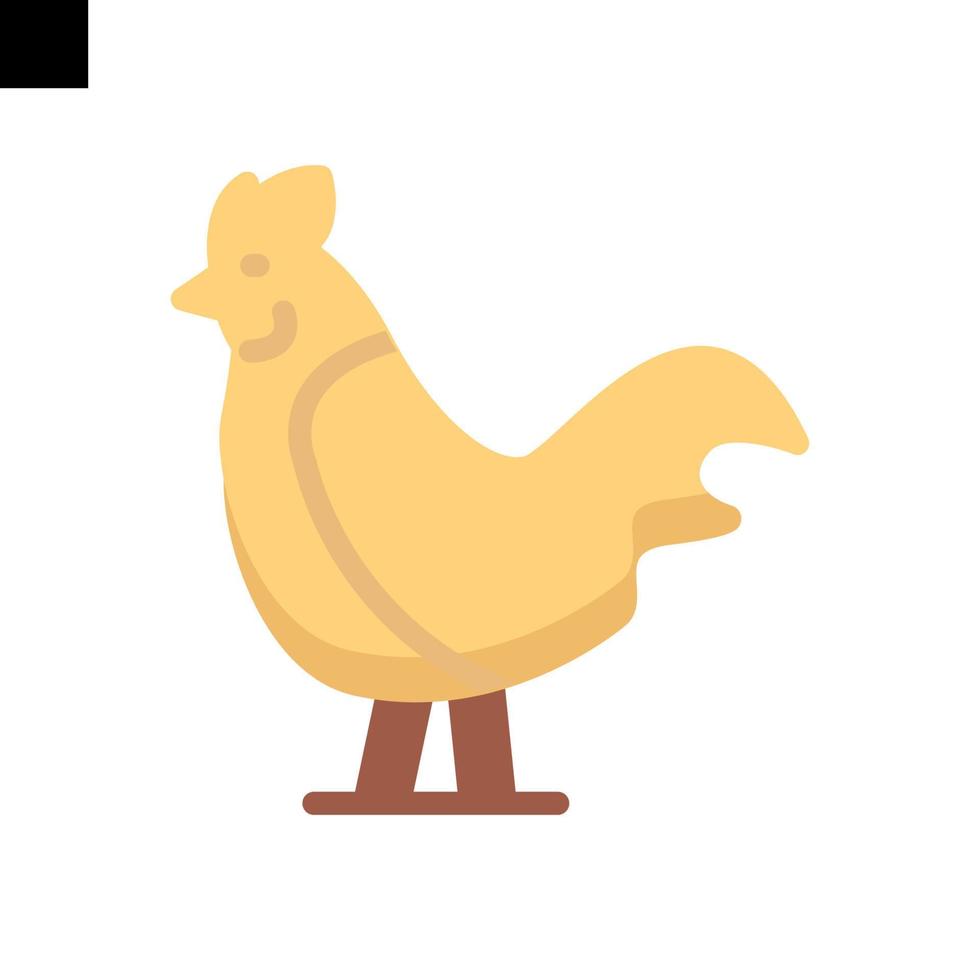 rooster icon vector