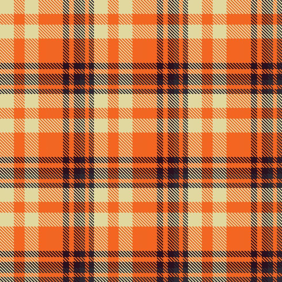 abstract tartan pattern design textile is made with alternating bands of coloured  pre dyed  threads woven as both warp and weft at right angles to each other. vector