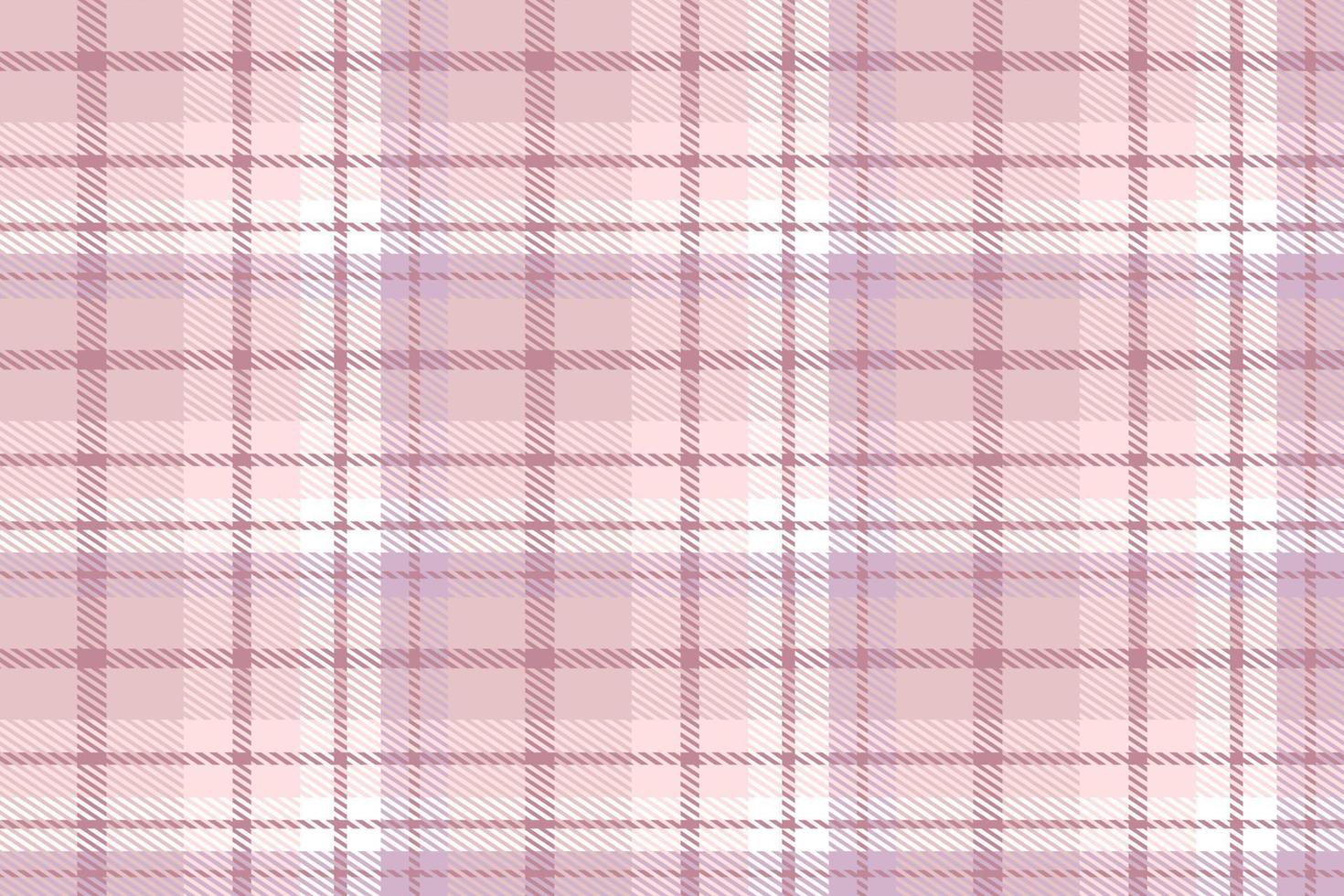 Purple Plaid Pattern Fabric Vector Design the Resulting Blocks of Colour Repeat Vertically and Horizontally in a Distinctive Pattern of Squares and Lines Known as a Sett. Tartan Is Plaid