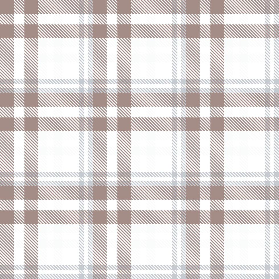 Plaid Pattern Seamless Texture Is Woven in a Simple Twill, Two Over Two Under the Warp, Advancing One Thread at Each Pass. vector