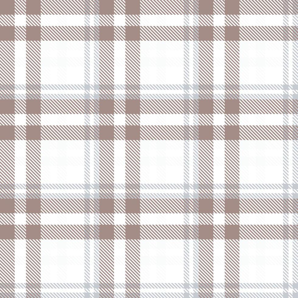 Plaid Pattern Seamless Texture Is Woven in a Simple Twill, Two Over Two Under the Warp, Advancing One Thread at Each Pass. vector