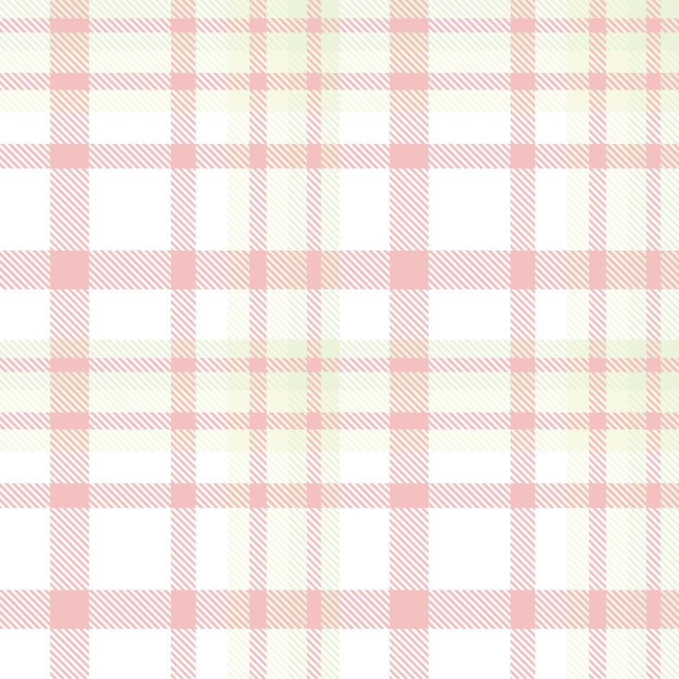 Pastel Plaid Pattern Design Texture Is Made With Alternating Bands of Coloured  Pre Dyed  Threads Woven as Both Warp and Weft at Right Angles to Each Other. vector