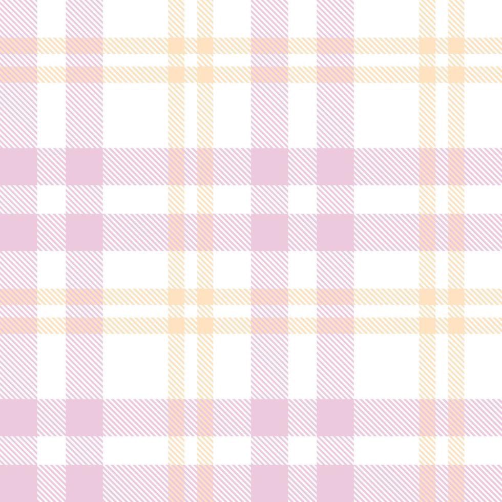 Pastel Tartan Plaid Pattern Design Texture Is Made With Alternating Bands of Coloured  Pre Dyed  Threads Woven as Both Warp and Weft at Right Angles to Each Other. vector