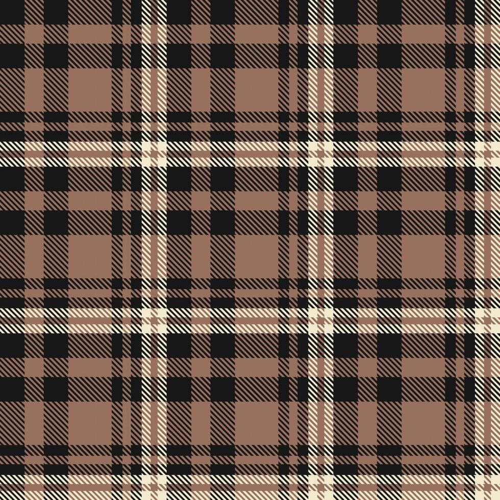 Plaid Pattern Fabric Design Texture Is Woven in a Simple Twill, Two Over Two Under the Warp, Advancing One Thread at Each Pass. vector