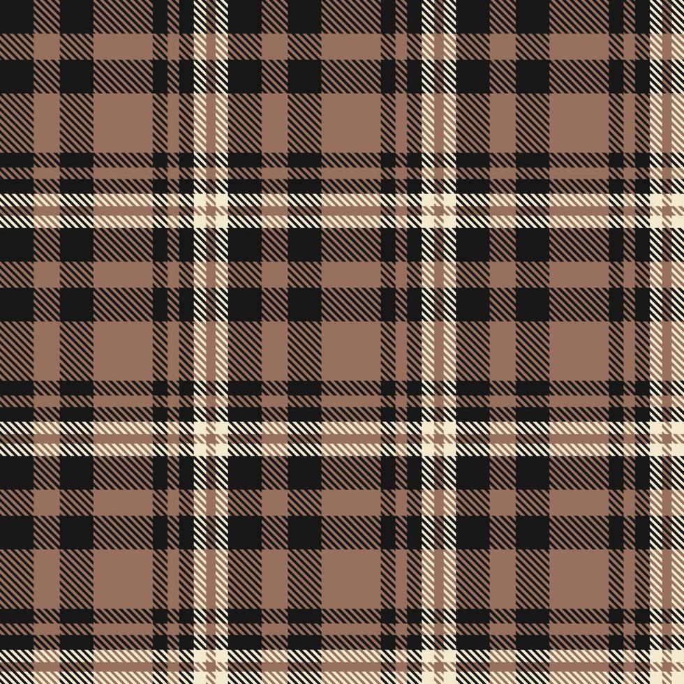 Plaid Pattern Fabric Design Texture Is Woven in a Simple Twill, Two Over Two Under the Warp, Advancing One Thread at Each Pass. vector