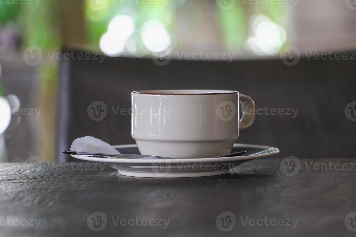 coffee cup on table photo