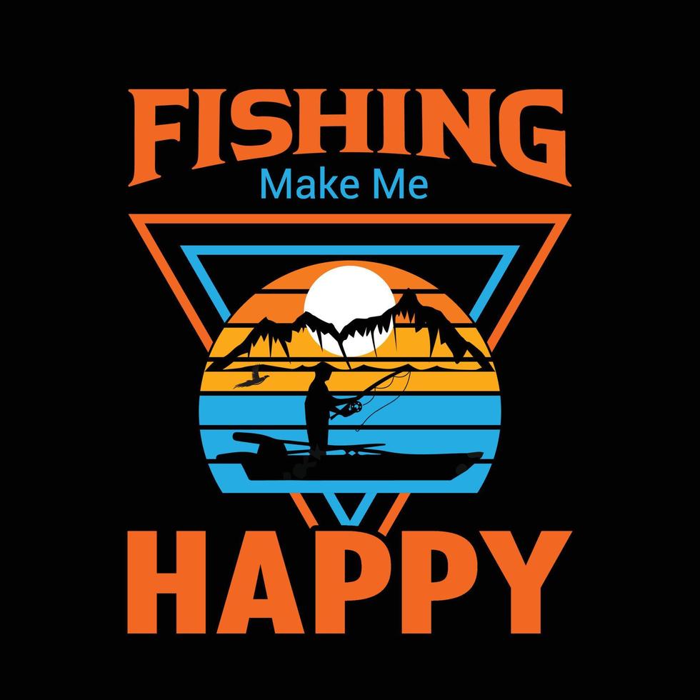 FISHING T SHIRT vector