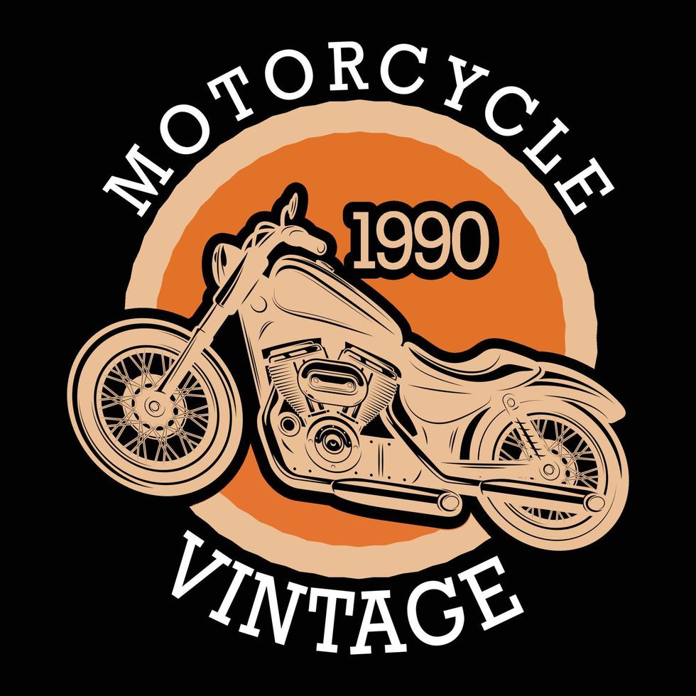 motorcycle t shirt vector