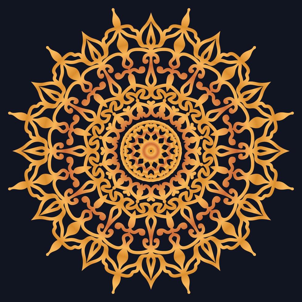 Decorative elements luxury ornament pattern gradient mandala design vector