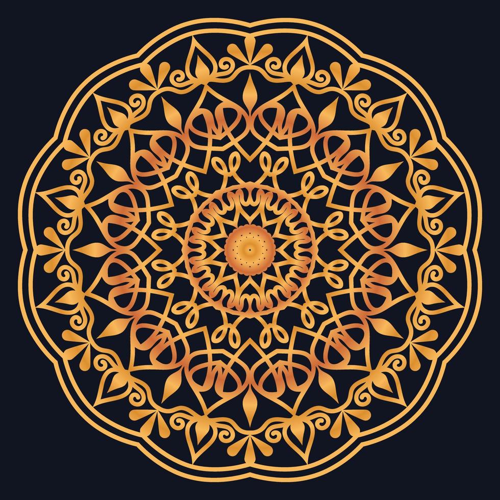 Decorative elements luxury ornament pattern gradient mandala design vector