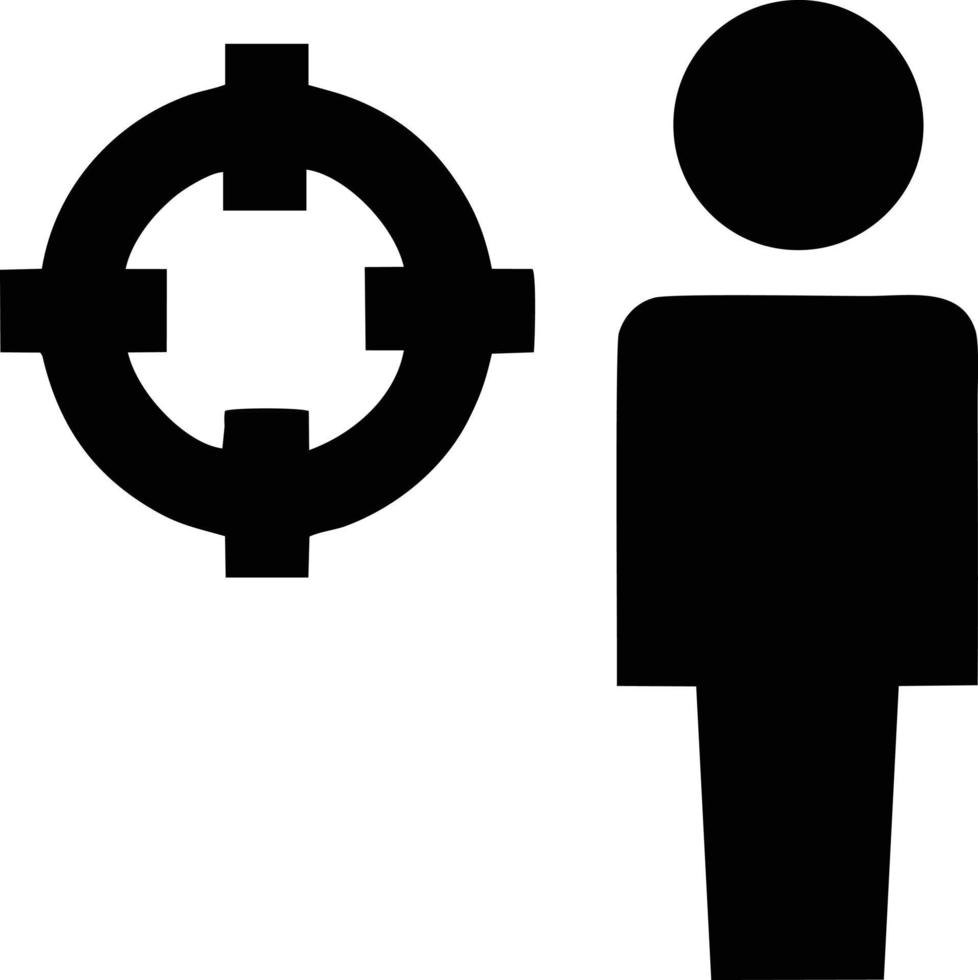 Target focus icon symbol design image, illustration of the success goal icon concept. EPS 10 vector
