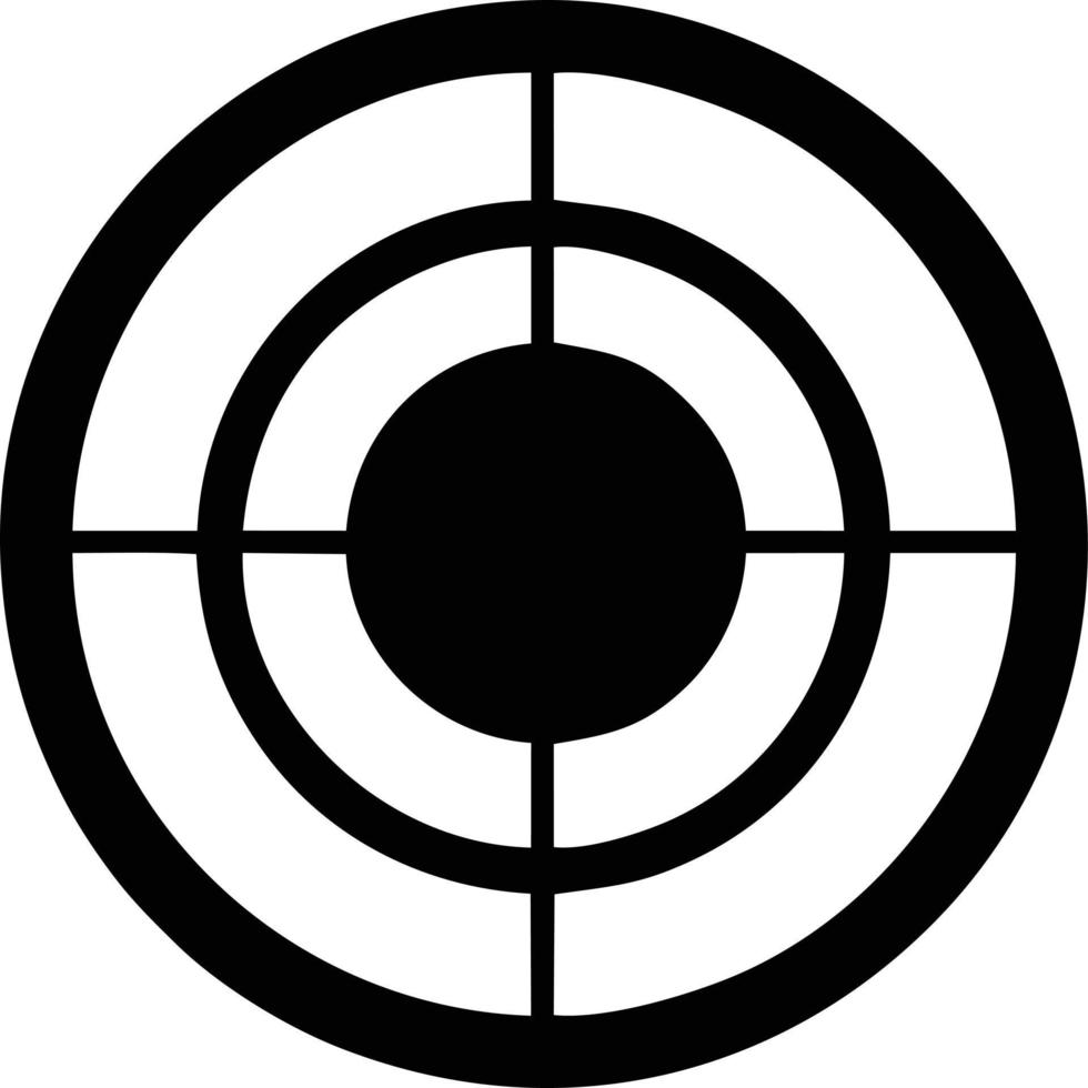 Target focus icon symbol design image, illustration of the success goal icon concept. EPS 10 vector