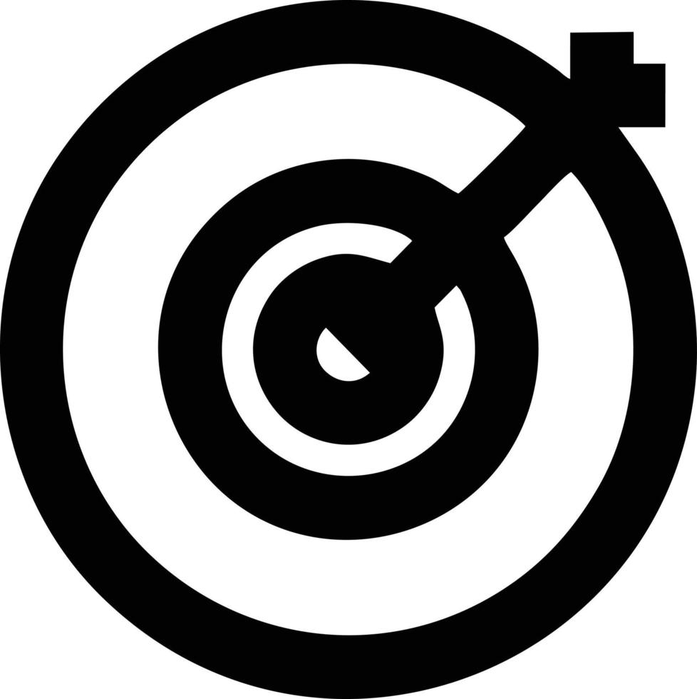 Target focus icon symbol design image, illustration of the success goal icon concept. EPS 10 vector