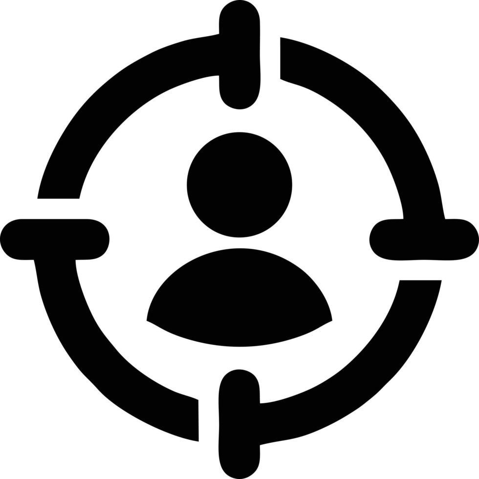 Target focus icon symbol design image, illustration of the success goal icon concept. EPS 10 vector