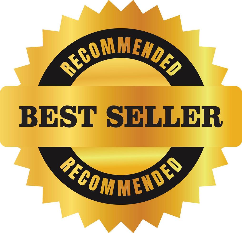 Set of Best Seller Label in various shape and colors. Suitable for business purpose vector