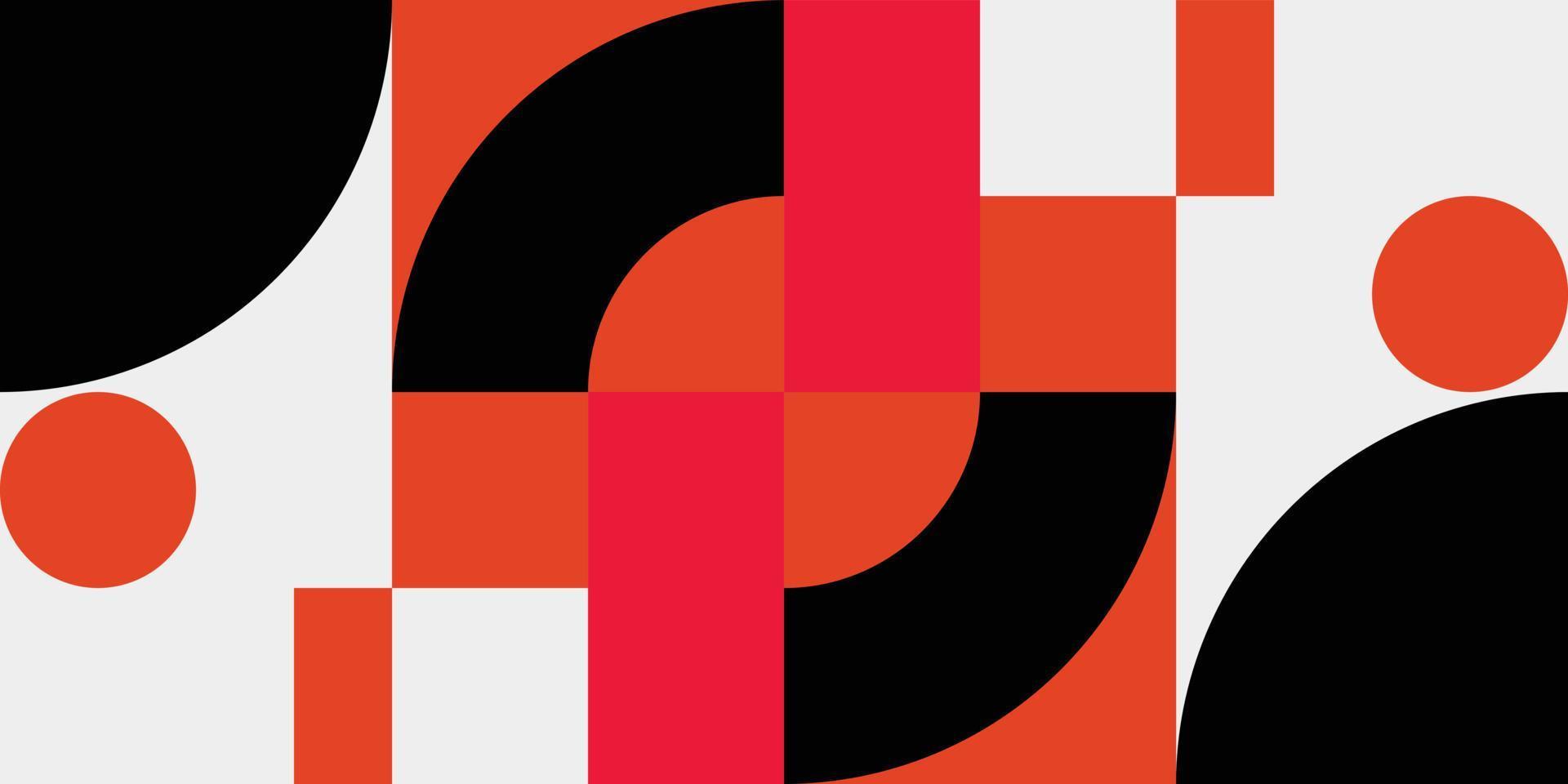 bauhaus geometric art elements vector
