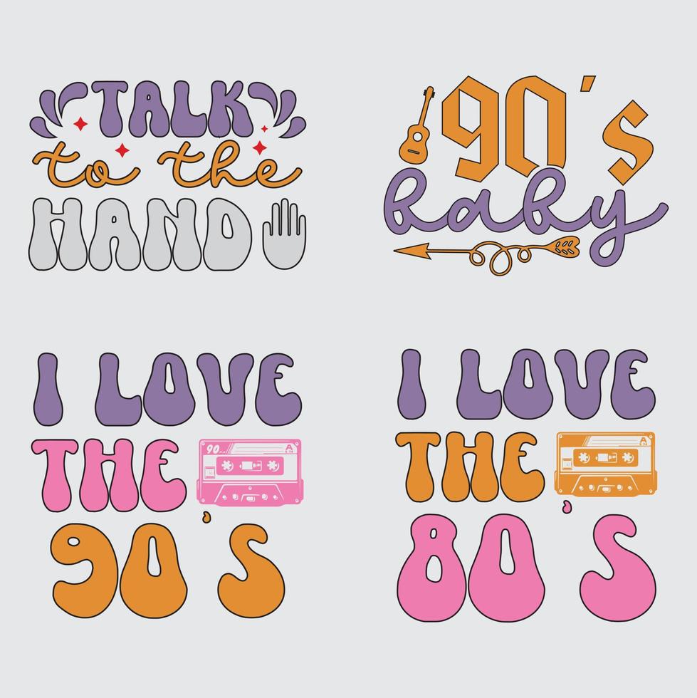 80s 90s Retro t-shirt design  Design vector