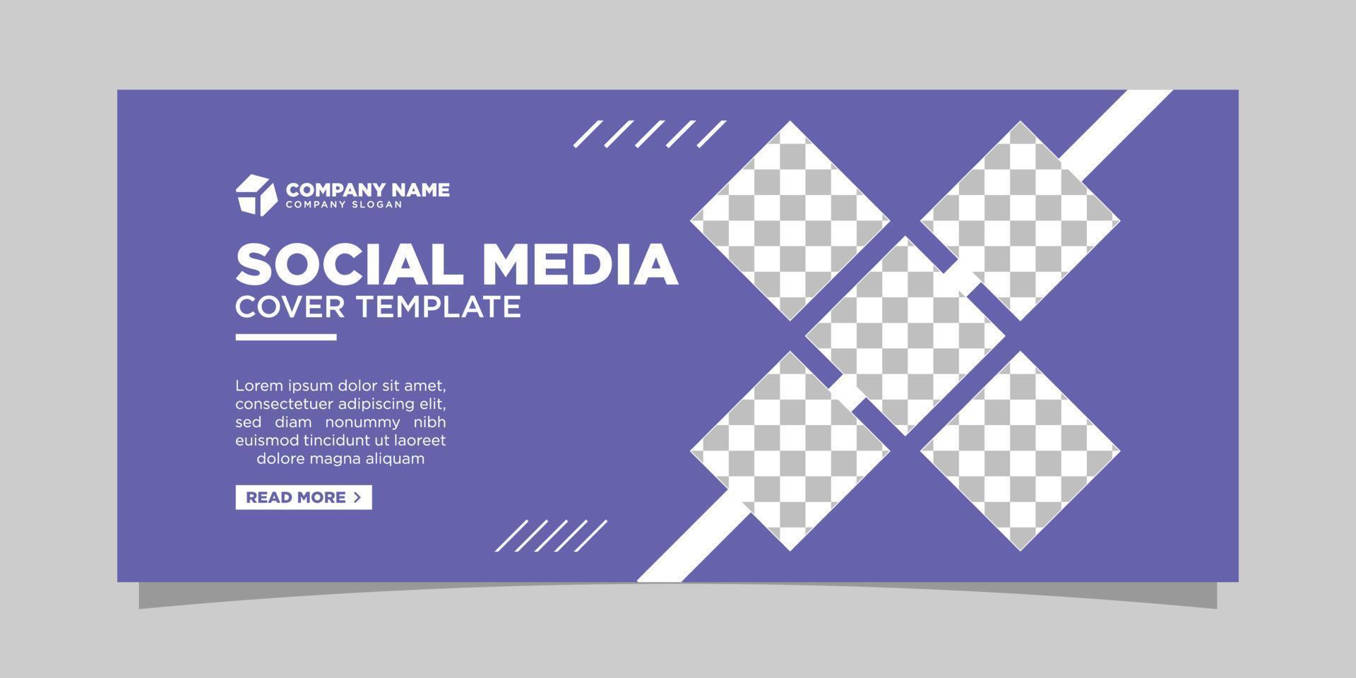 social media cover for medical industry with clean and minimal design vector