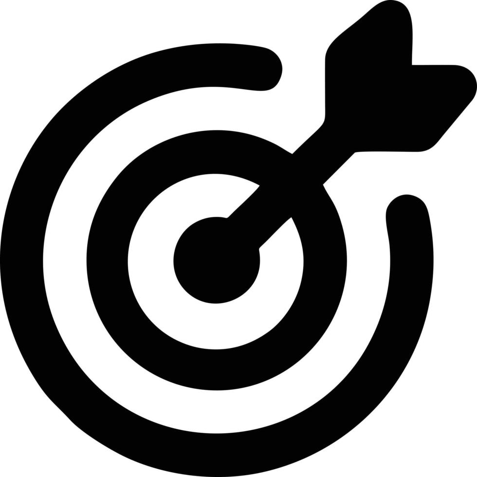 Target focus icon symbol design image, illustration of the success goal icon concept. EPS 10 vector