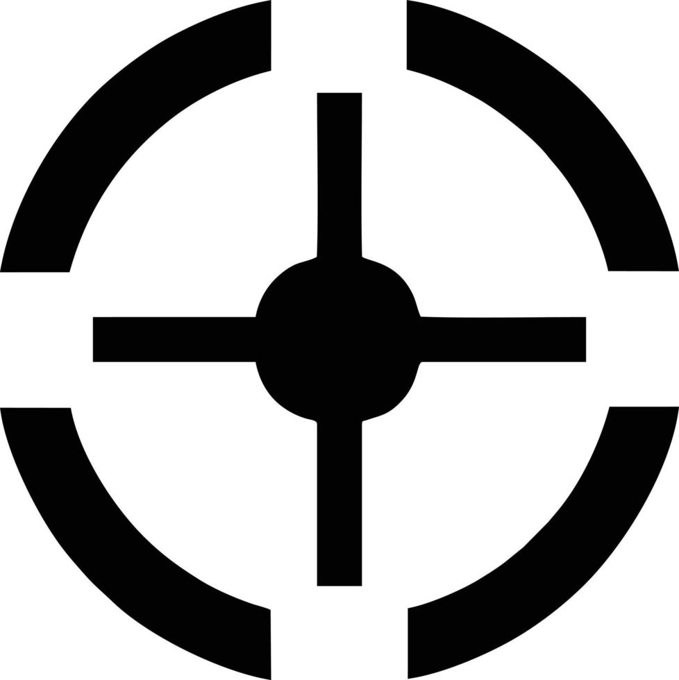 Target focus icon symbol design image, illustration of the success goal icon concept. EPS 10 vector