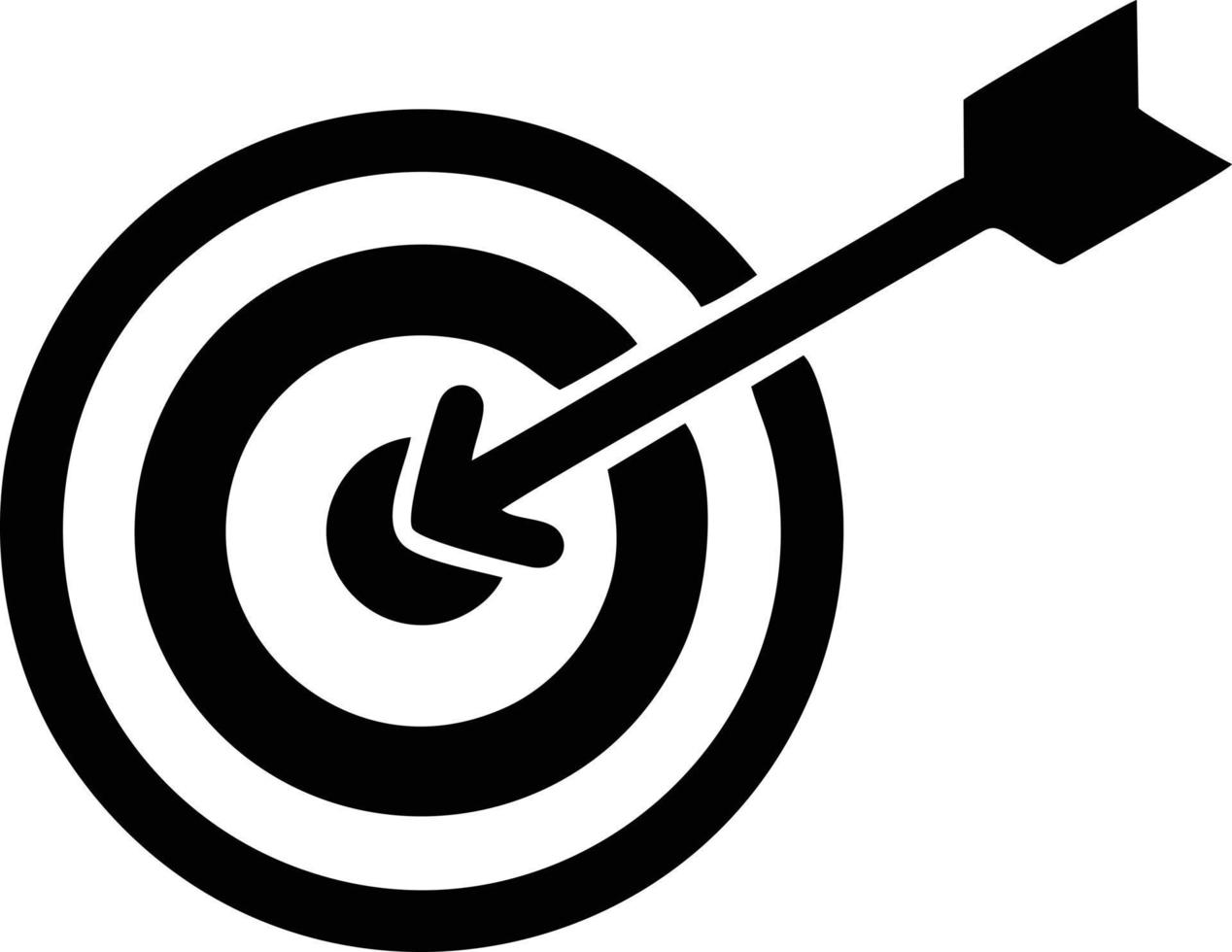 Target focus icon symbol design image, illustration of the success goal icon concept. EPS 10 vector