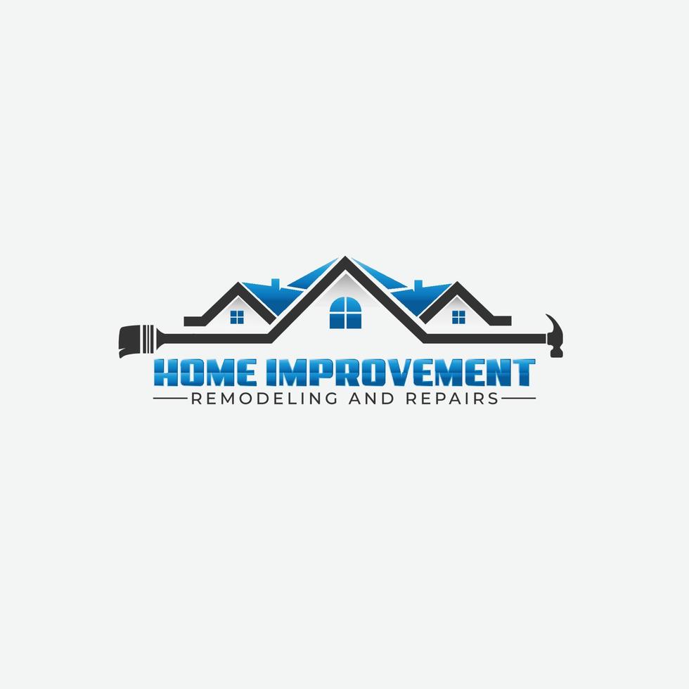 home improvement remodeling and repairs logo vector