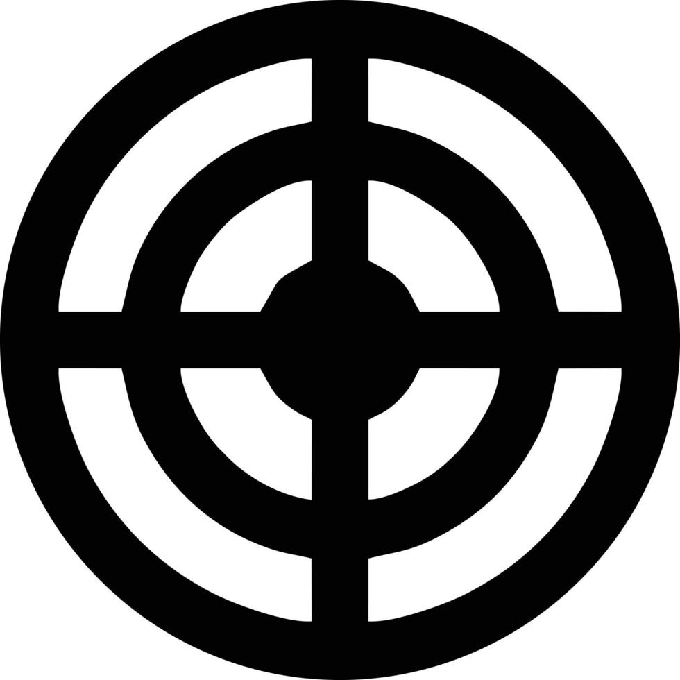 Target focus icon symbol design image, illustration of the success goal icon concept. EPS 10 vector