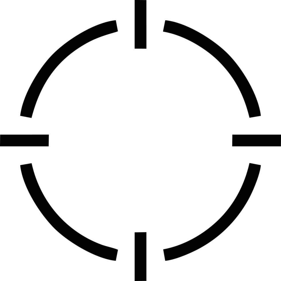 Target focus icon symbol design image, illustration of the success goal icon concept. EPS 10 vector