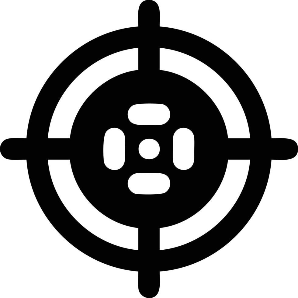 Target focus icon symbol design image, illustration of the success goal icon concept. EPS 10 vector