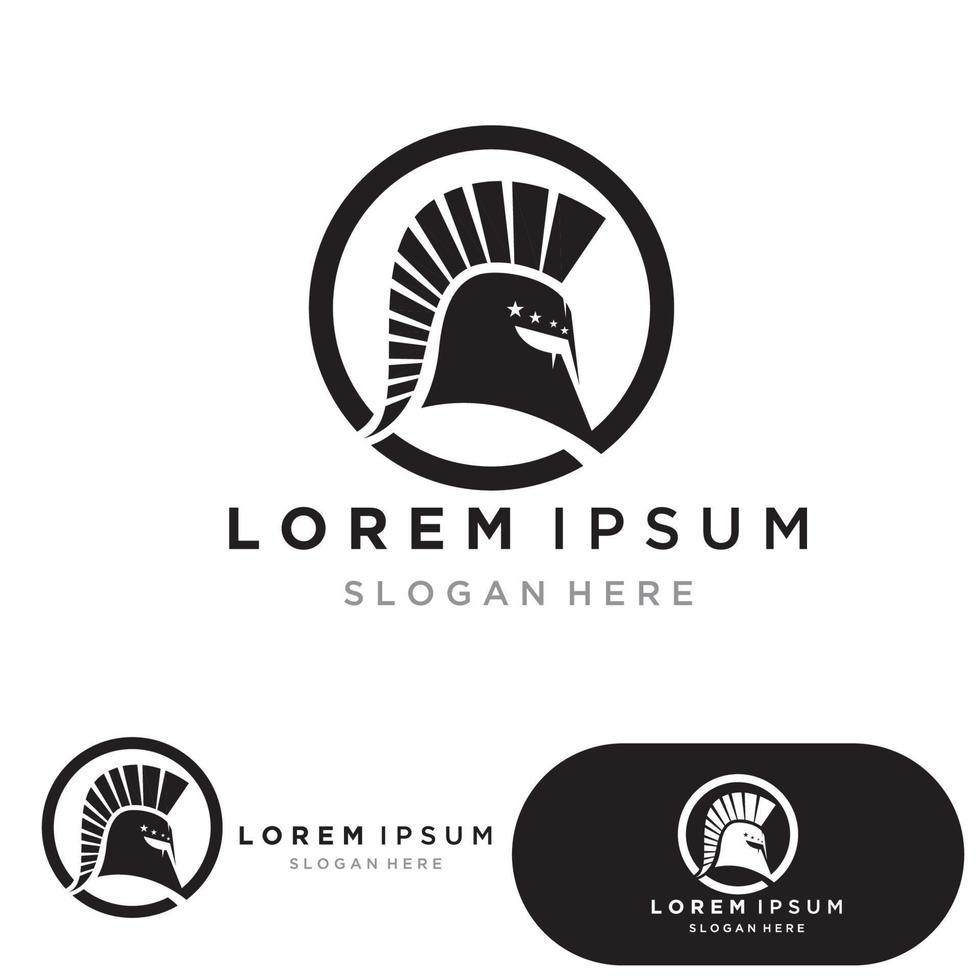 spartan logo icon designs vector