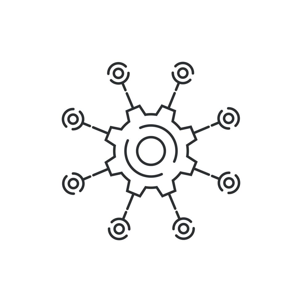 api icono en plano estilo. software integración vector ilustración en aislado antecedentes. algoritmo programación firmar negocio concepto.