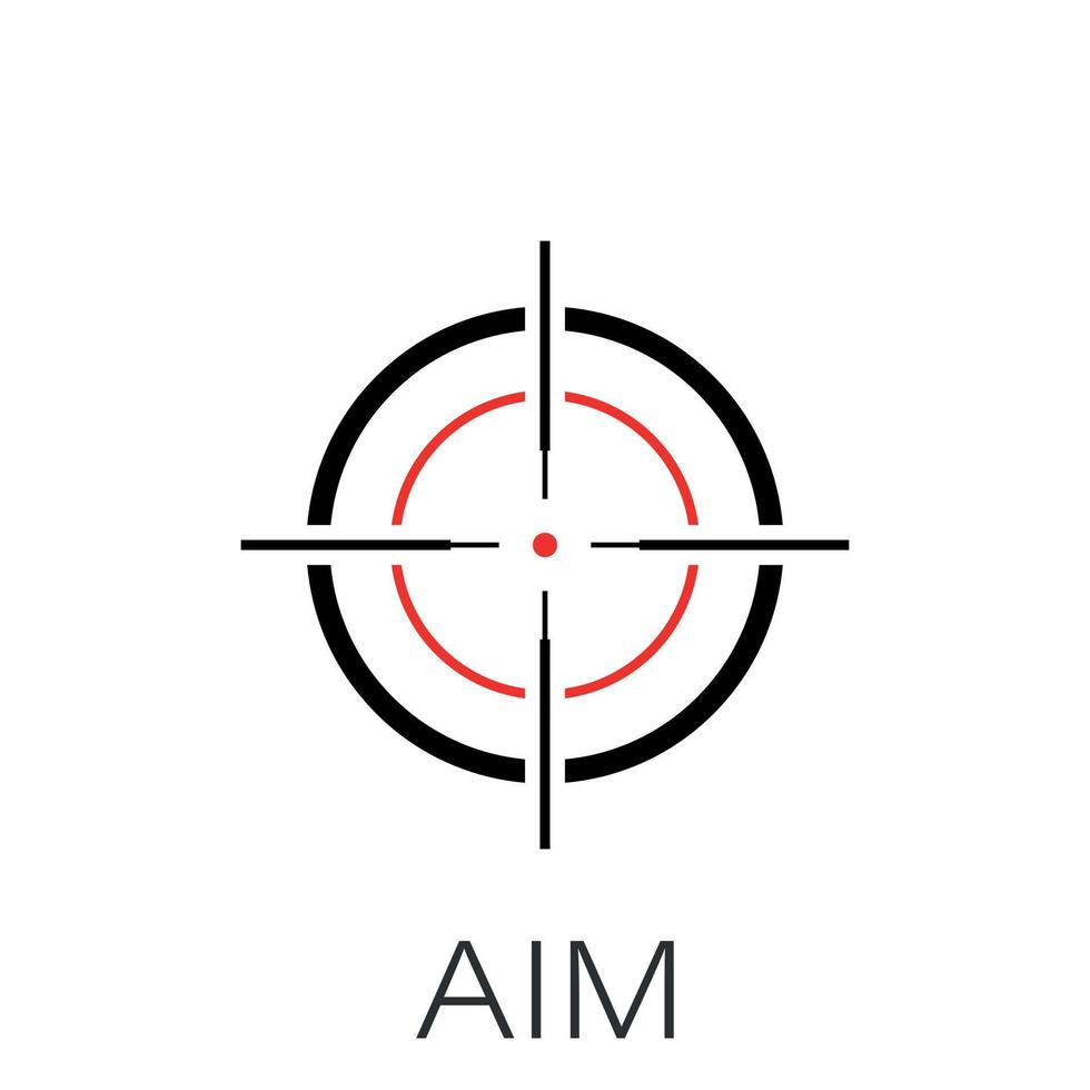 Archery target icon in flat style. Dartboard vector illustration on isolated background. Aim accuracy sign business concept.