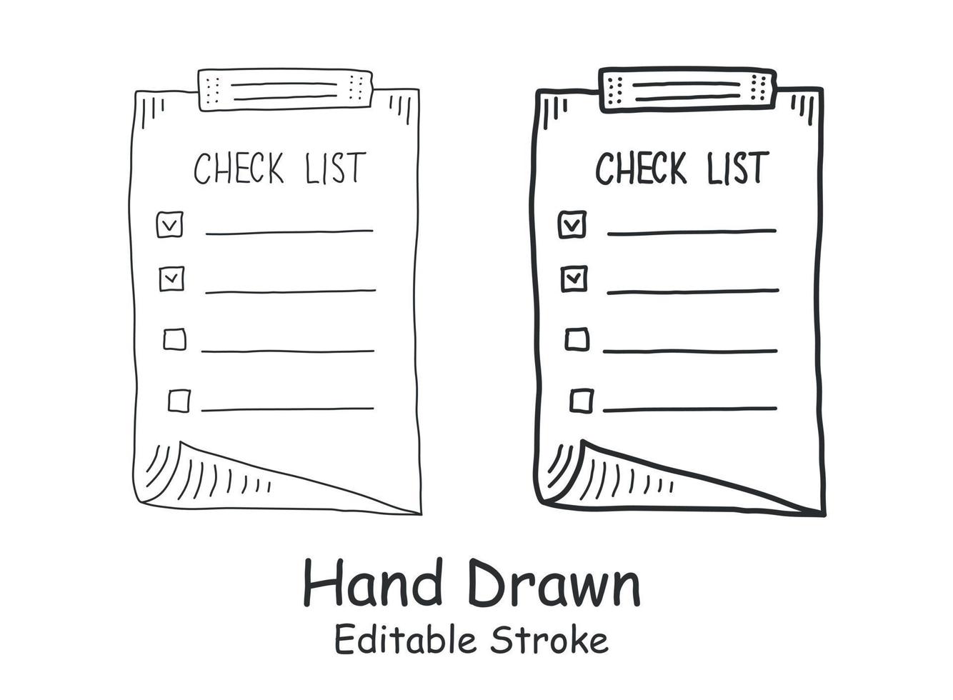 Hand drawn memo paper sheet icon in flat style. Sticky note vector illustration on isolated background.  To do list sign business concept.