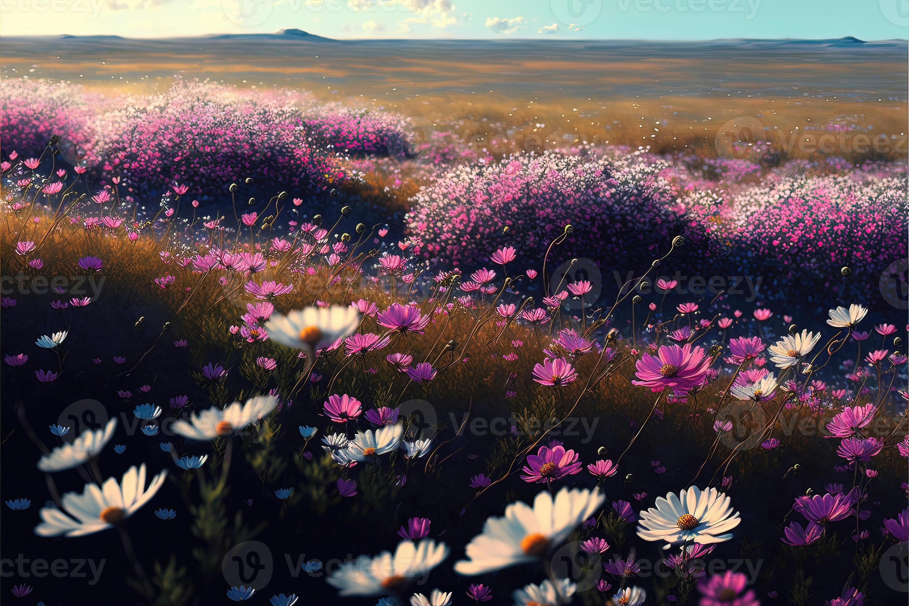 A field of flowers in full bloom. 21827017 Stock Photo at Vecteezy